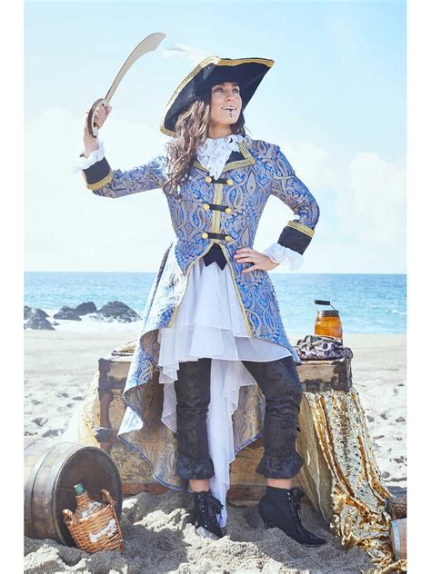 Blue Pirate Frock Coat