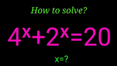 A Nice Exponential Problem Solving By Math Tutor Jakaria One A Nice