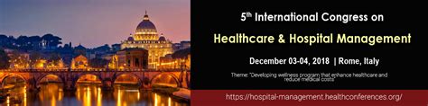 Hospital Management Conferences Healthcare Management Conferences