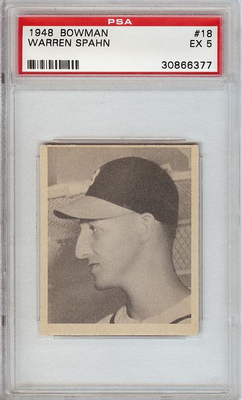 Lot Detail Bowman Warren Spahn Rc No Psa