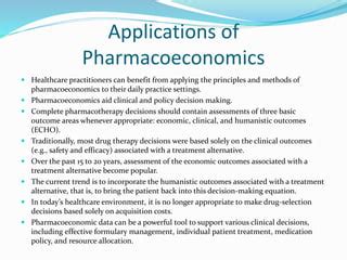 Pharmacoeconomics Ppt