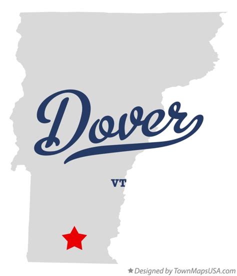 Map of Dover, VT, Vermont