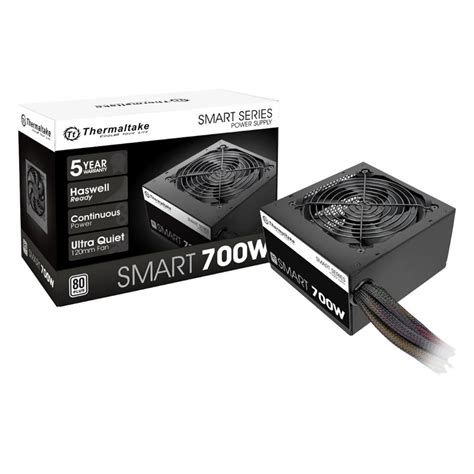 FUENTE THERMALTAKE SMART 700W 80 PLUS WHITE Lellinsumos