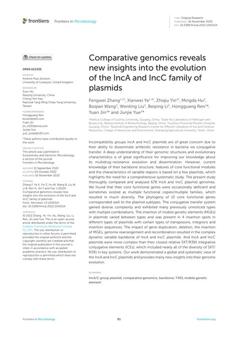 Pdf Comparative Genomics Reveals New Insights Into The Evolution Of