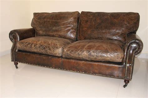 Rustic Leather Sofa