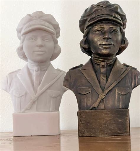 Bessie Coleman Bust Statue Honoring The First Black Female Aviator