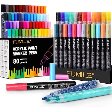 Amazon Fumile Acrylic Paint Pens Colors Paint Marker Pen Set