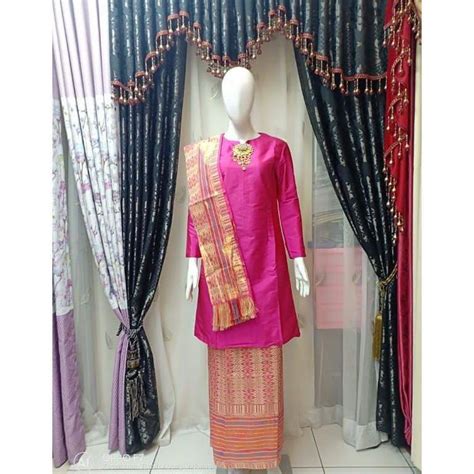 Jual Produk Real Pictsetelan Baju Kurung Melayu Baju Kurung Iriana