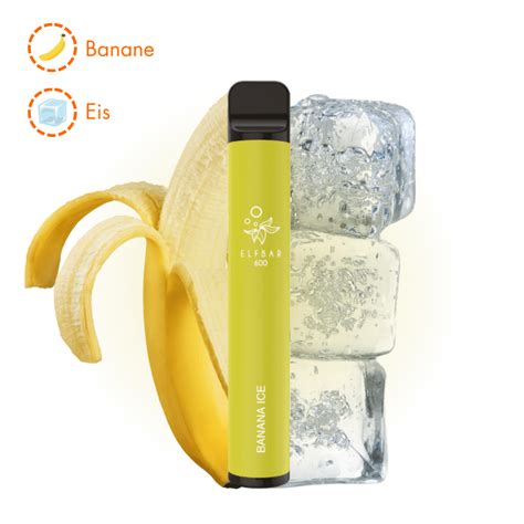 ELF BAR 600 Banana Ice 20mg Ml 20 Mg ELF943