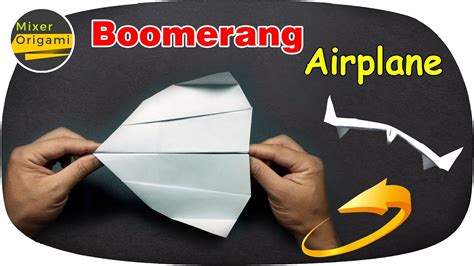 Boomerang Airplane Easy 18 How To Make A Paper Airplane Boomerang