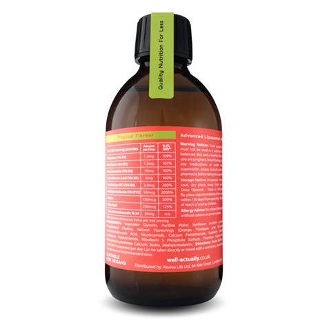 Liposomal Vitamin B Complex Ml The Natural Dispensary