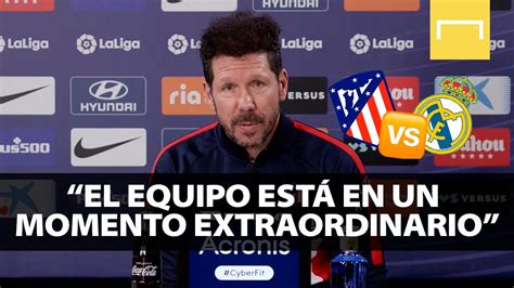 Simeone Antes Habl Bamos De Una Distancia Enorme Con El Madrid Y