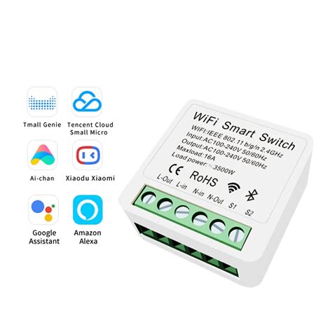 Tuya Mini Interrupteur Intelligent Wifi Interrupteurs D Clairage