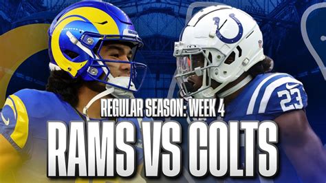 Indianapolis Colts Vs Los Angeles Rams Week 4 Preview Colts Looking