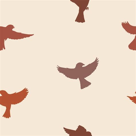 Motif Oiseaux Vecteur Premium