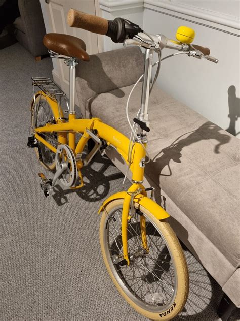 Bobbin Folding Bike Yellow Folding Bikes 4U Folding Bikes 4U