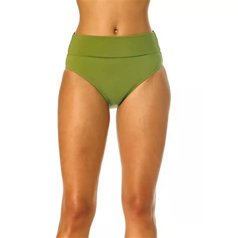 Women S Catalina Upf 50 Solid High Waist Swim Bottoms