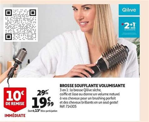 Promo Brosse Soufflante Voluminante Qilive Chez Auchan ICatalogue Fr