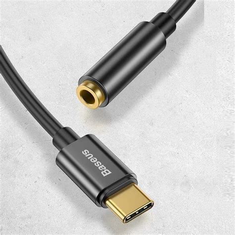 Baseus L Adapter Audio Przej Ci Wka Z Usb C Type C Na Mini Jack Mm