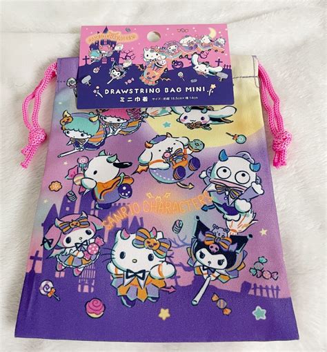 Sanrio Halloween Hello Kitty & Mascots Double Sided Drawstring Mini ...