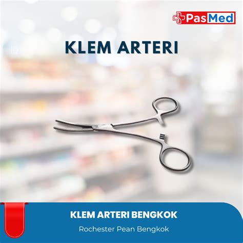 Jual Klem Arteri Bengkok 14 Cm 16 Cm 18 Cm 20 Cm 24 Cm Rochester Pean