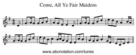 Abc Come All Ye Fair Maidens Wikicomeallyefair