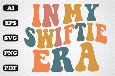 In My Swiftie Era Wavy Svg Graphic By Sujon Creative Fabrica