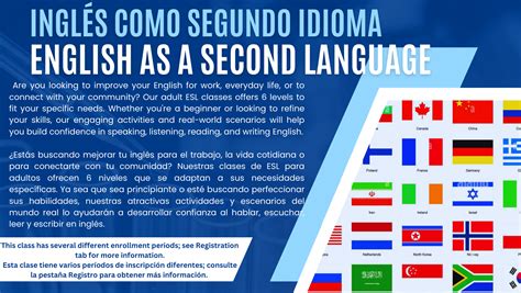 English As A Second Language Inglés Como Segundo Idioma English As A Second Language Esl