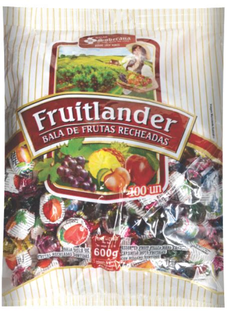 BALA FRUITLANDER 600G SOBERANA Em Porto Alegre