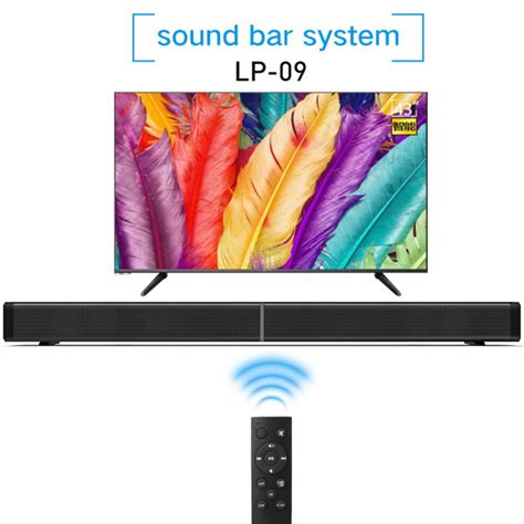 Barre De Son Bluetooth Sans Fil Homecin Ma T L Commande Noir