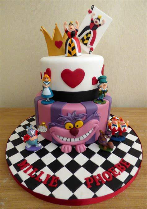 Alice In Wonderland Themed Tier Birthday Cake Susie S Cakes