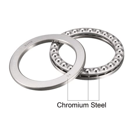 Uxcell 51115 Miniature Thrust Ball Bearing 75x100x19mm Chrome Steel