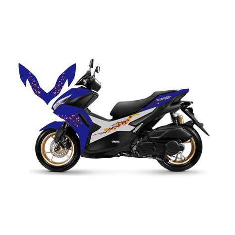 Jual STICKER STRIPING TRANSPARAN YAMAHA AEROX NEW 155 CONNECTED ULAR