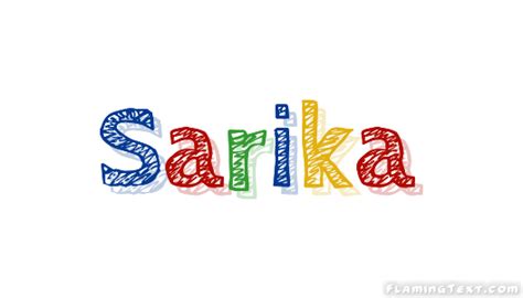 Sarika Logo Free Name Design Tool From Flaming Text