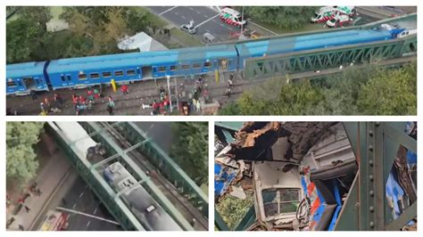 Choque De Trenes En Buenos Aires As Quedaron Los Vagones Por Impacto