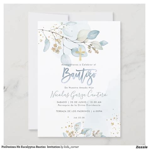 Crea Desde Cero Tu Invitation Zazzle Invitaciones Bautizo Nino