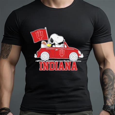 Snoopy And Woodstock Drive Car Indiana Shirt Hersmiles