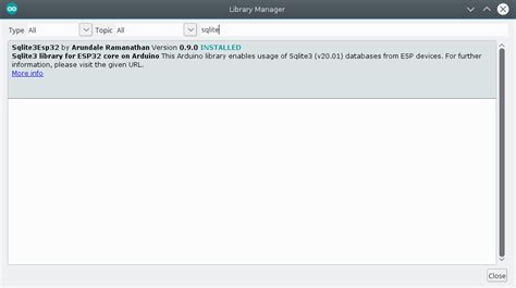 Arduino Library Manager · Issue 3 · Siara Cc Esp32 Arduino Sqlite3 Lib