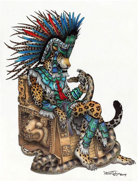 Tepeyollotl Aztec Jaguar God By Scribblefox On Deviantart Arte