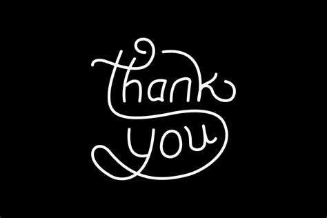 Thank You Typography Vector 14743168 Vector Art At Vecteezy