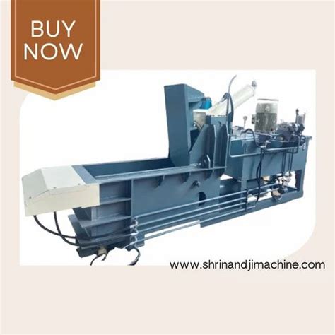 60 90 Ton Mild Steel Double Action Hydraulic Scrap Baling Press Auto