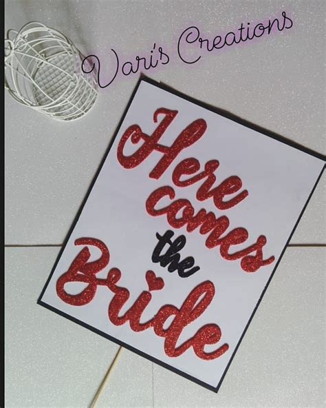 Handmade Here Comes The Bride Sloganprop Order Now Yours Now