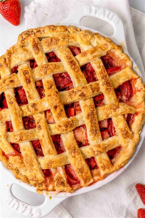 Classic Strawberry Rhubarb Pie Little Sunny Kitchen