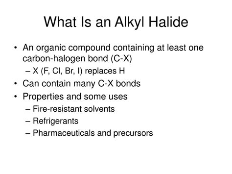 Ppt Chapter 10 Alkyl Halides Powerpoint Presentation Free Download