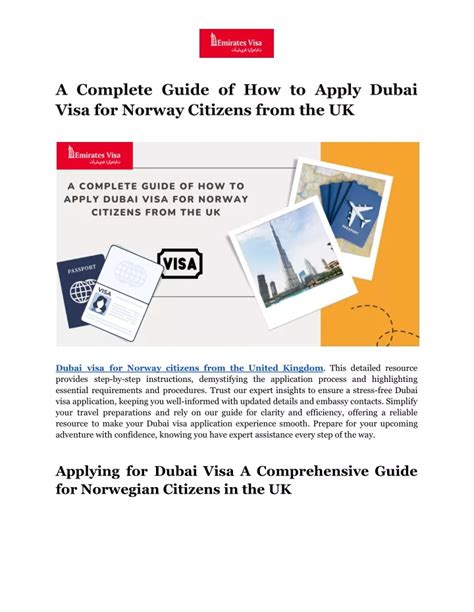 Ppt A Complete Guide Of How To Apply Dubai Visa For Norway Citizens From The Uk Powerpoint