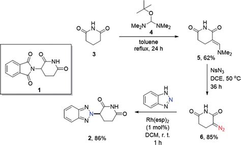 Scheme 1. Synthesis of 'benzotriazolo thalidomide' 2. | Download ...