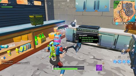 Fortnite Puce D Cryptage Chercher Dans Un Restaurant De Tacos