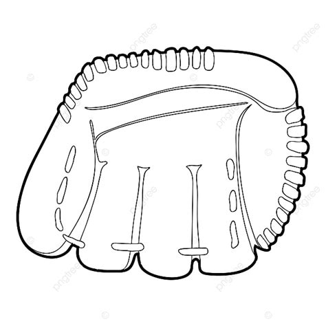 Baseball Gloves Clipart Vector Baseball Glove Icon Outline Style