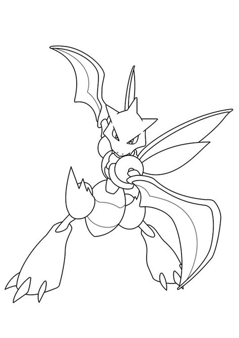 Dibujo Para Colorear De Scyther De Pok Mon Scyther From Pok Mon