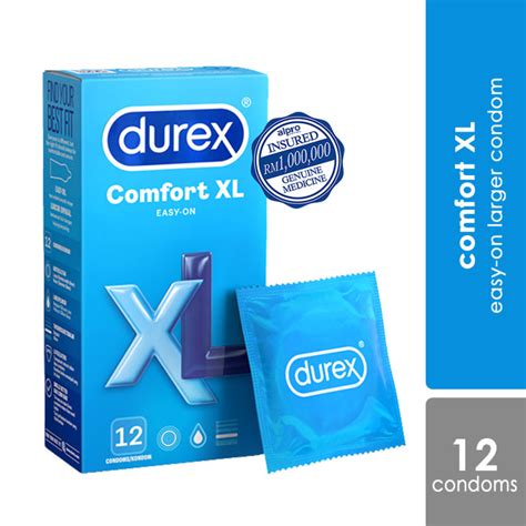 Alpro Pharmacy Durex Comfort XL Extra Large Condoms 12s Condam For